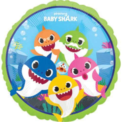 Baby Shark Foil Balloon - Click Image to Close